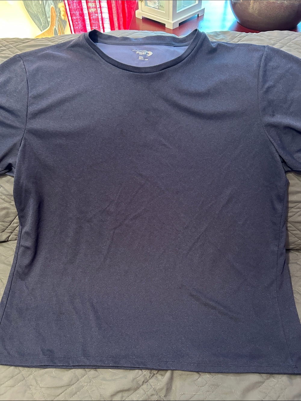 MTA Sport Navy and White Performance Tee - XXXL
